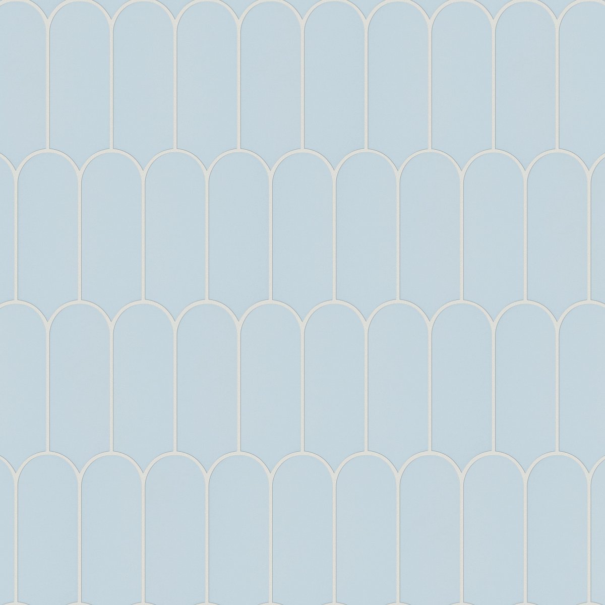 Shaw Tetra Elongated Fan Porcelain Tile Ice