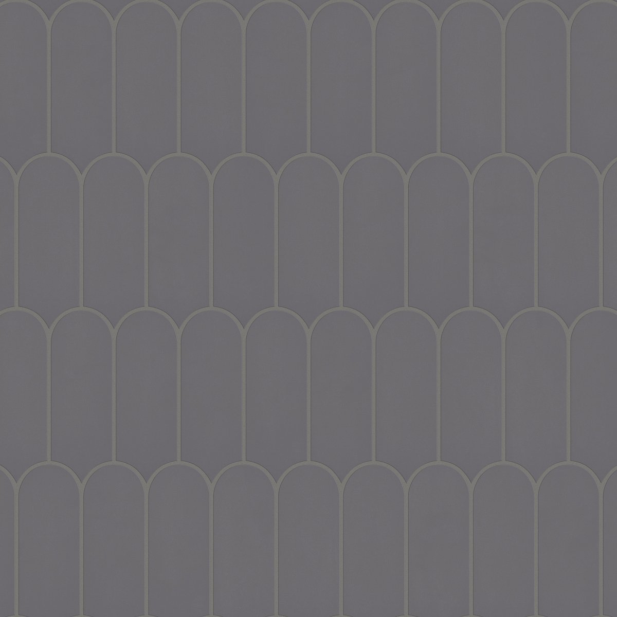 Shaw Tetra Elongated Fan Porcelain Tile Carbon