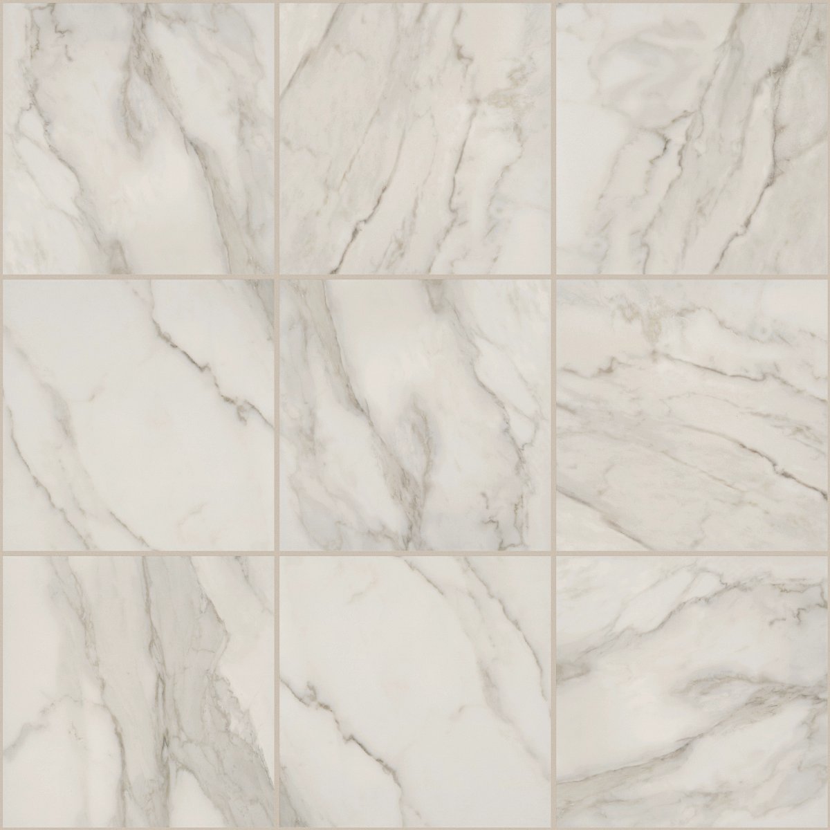 Shaw Enclave Porcelain Tile 13x13 Halo Calacatta