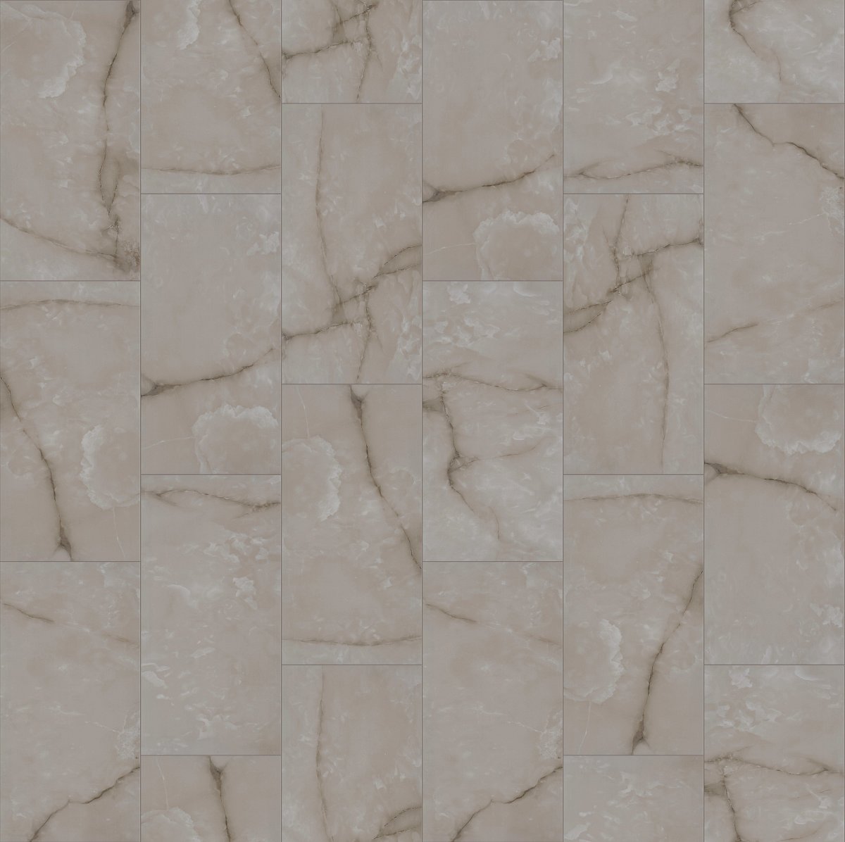 Shaw Astoria Polished Porcelain Tile 24x48 Mocha