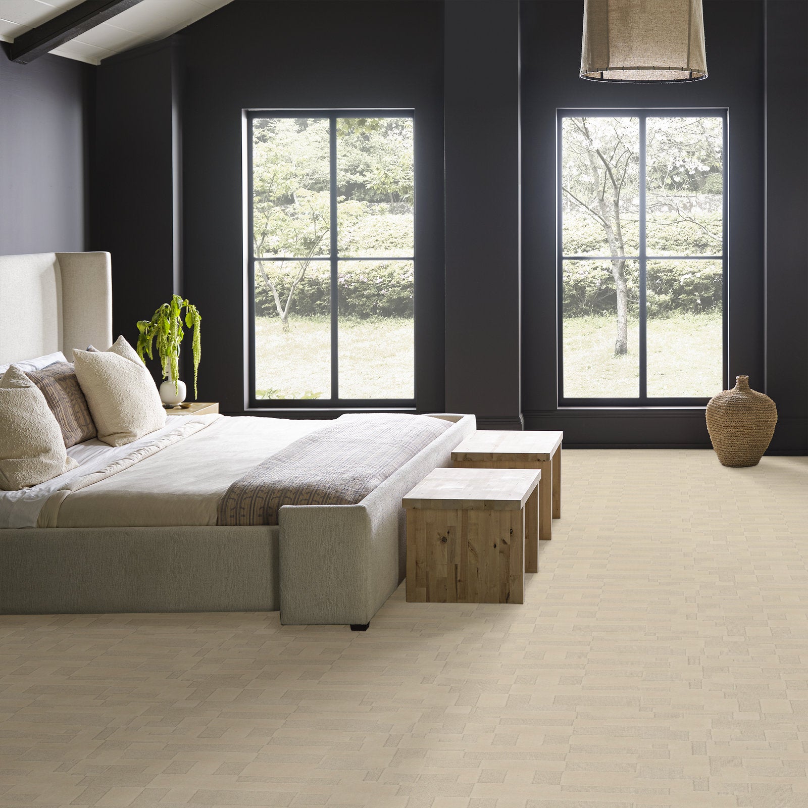 00100 Botticino Anderson Tuftex Broadloom Wool Carpet – Mixtura 13 ft wide Room Scene - GreenFlooringSupply.com