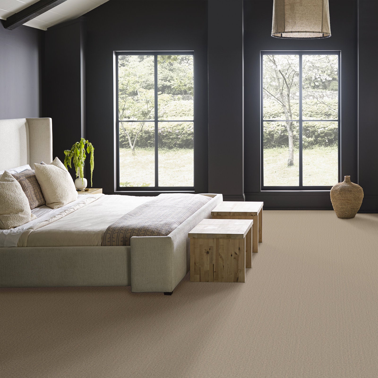 00100 Ash Anderson Tuftex Broadloom Wool Carpet – Finesse 15 ft wide Room Scene - GreenFlooringSupply.com