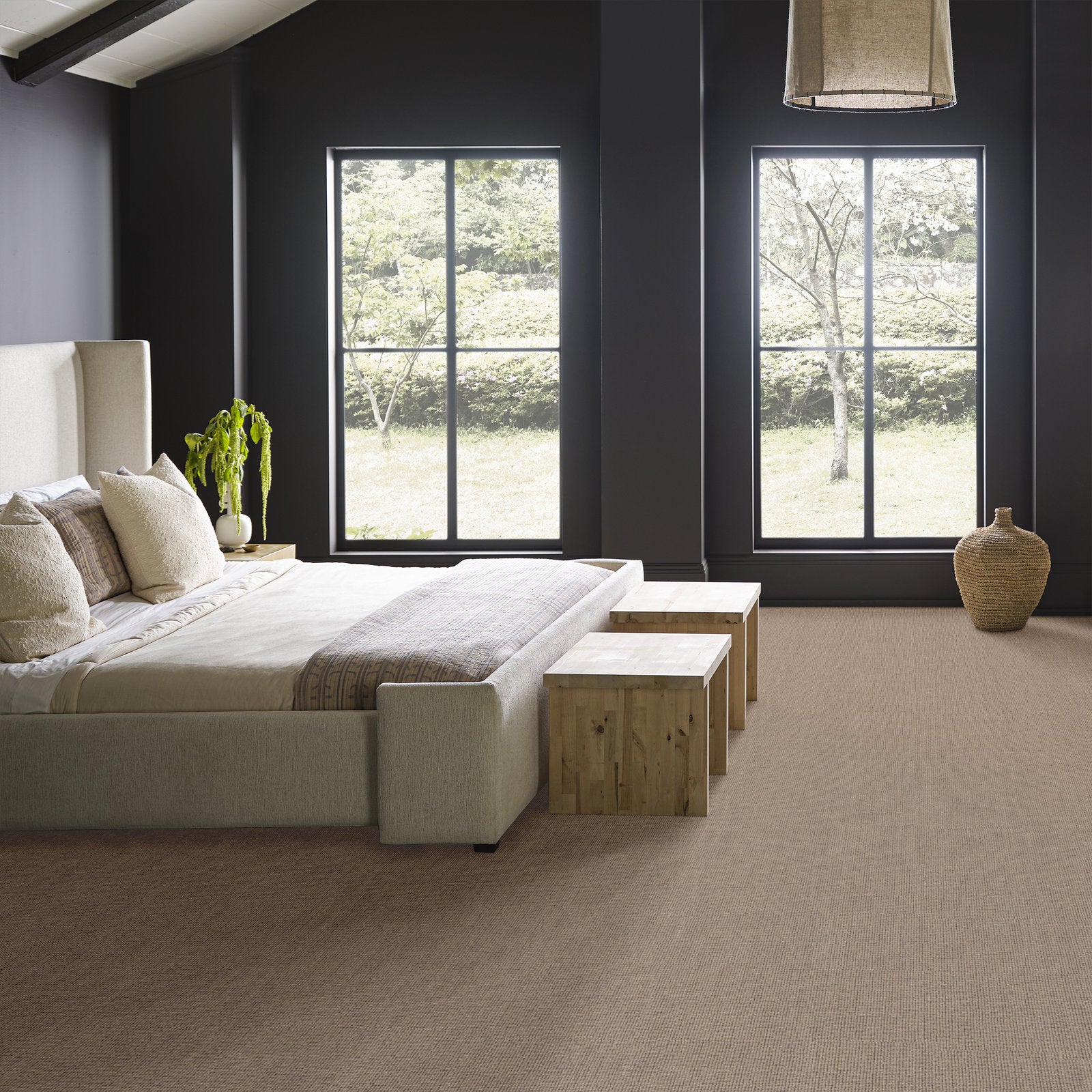 00701 Rugged Anderson Tuftex Broadloom Wool Carpet – Touchstone 15 ft wide Room Scene - GreenFlooringSupply.com