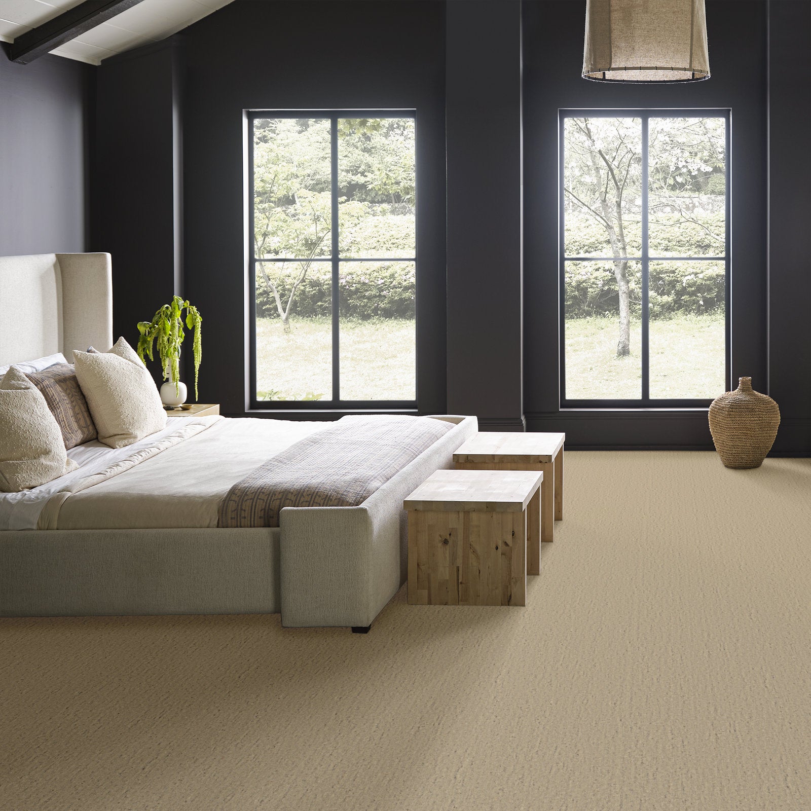 00101 Aspire Anderson Tuftex Broadloom Wool Carpet – Sensate 15 ft wide Room Scene - GreenFlooringSupply.com