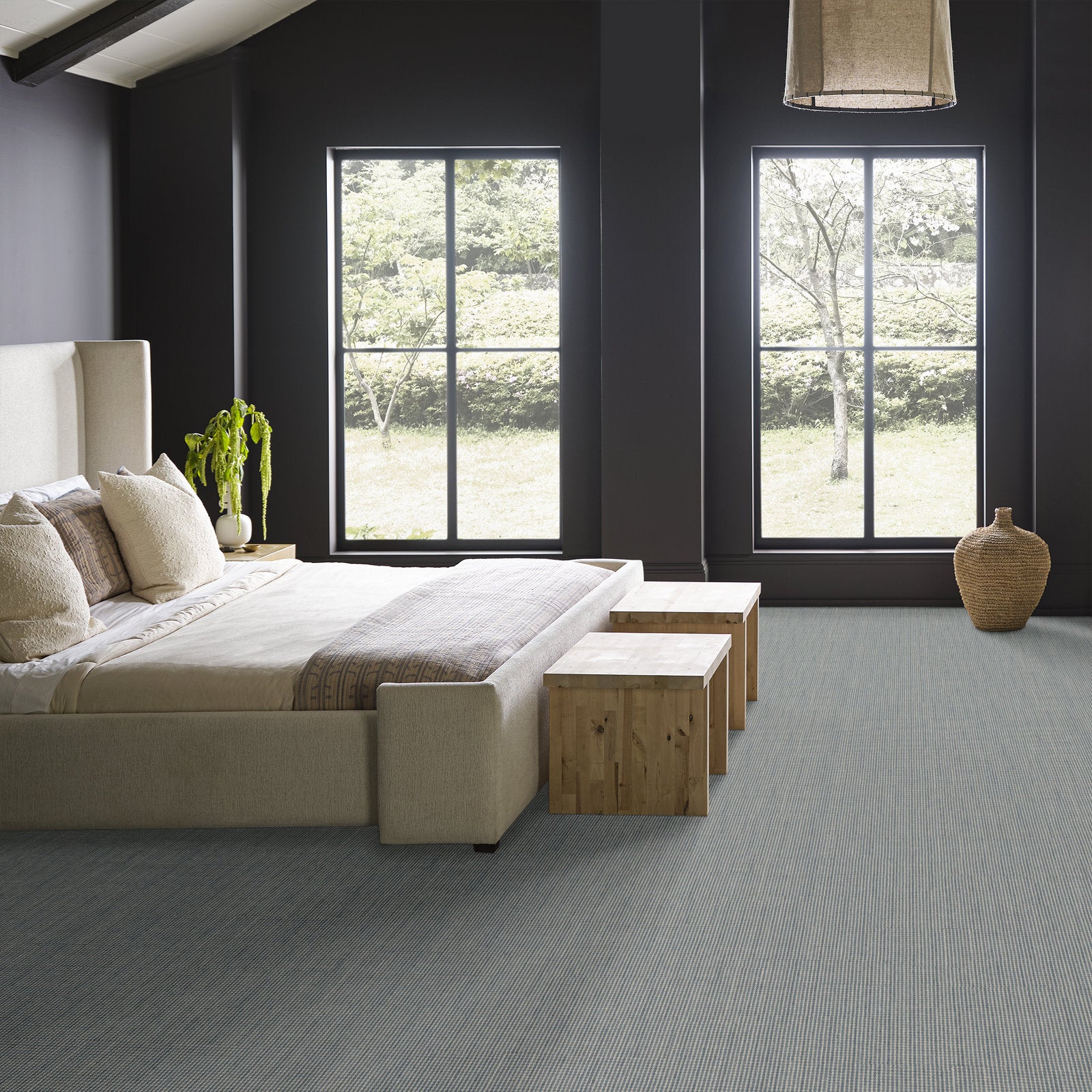 00400 Blue Crab Anderson Tuftex Broadloom Wool Carpet – Tapestry 15 ft wide Room Scene - GreenFlooringSupply.com
