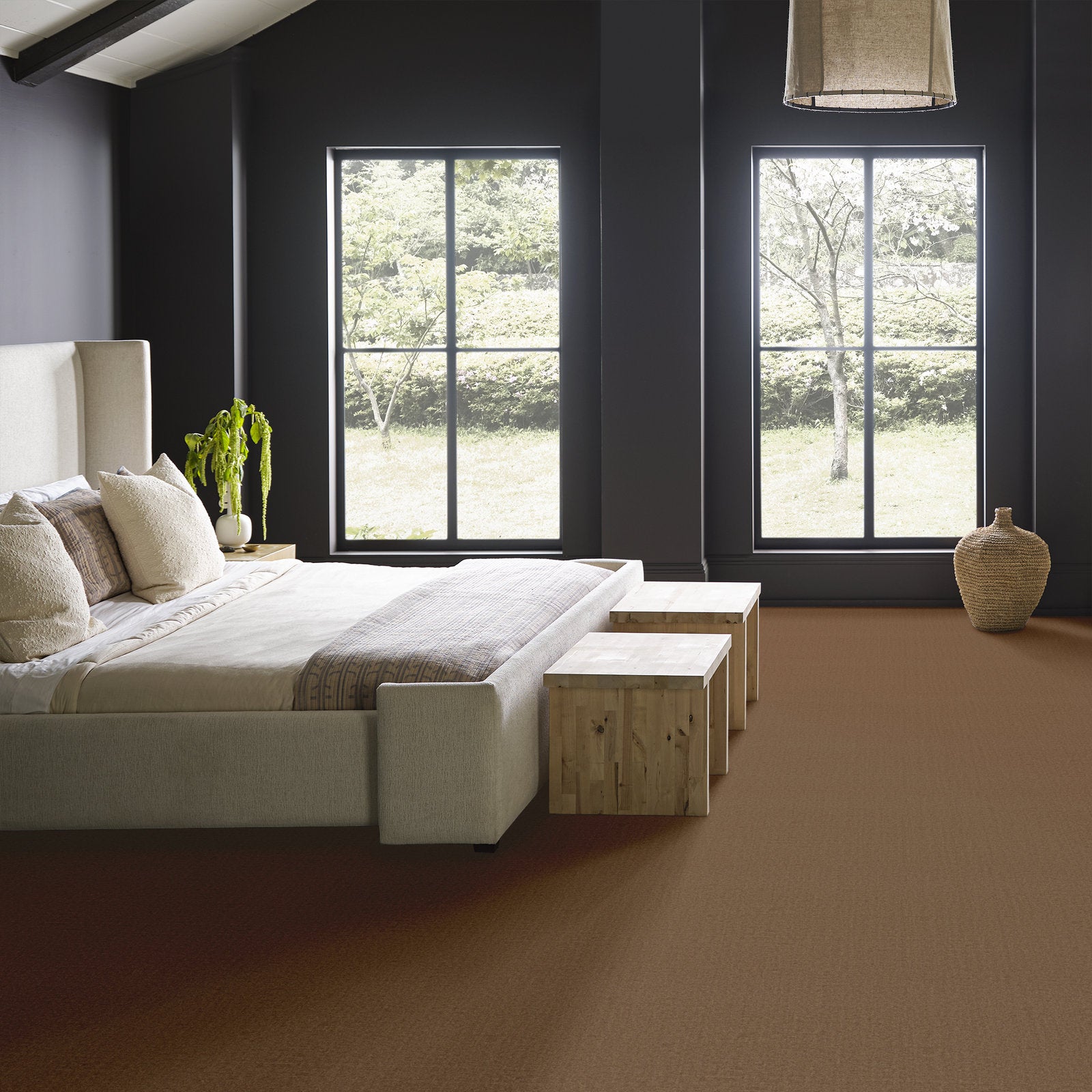 00701 Teak Anderson Tuftex Broadloom Wool Carpet – Finesse 15 ft wide Room Scene - GreenFlooringSupply.com