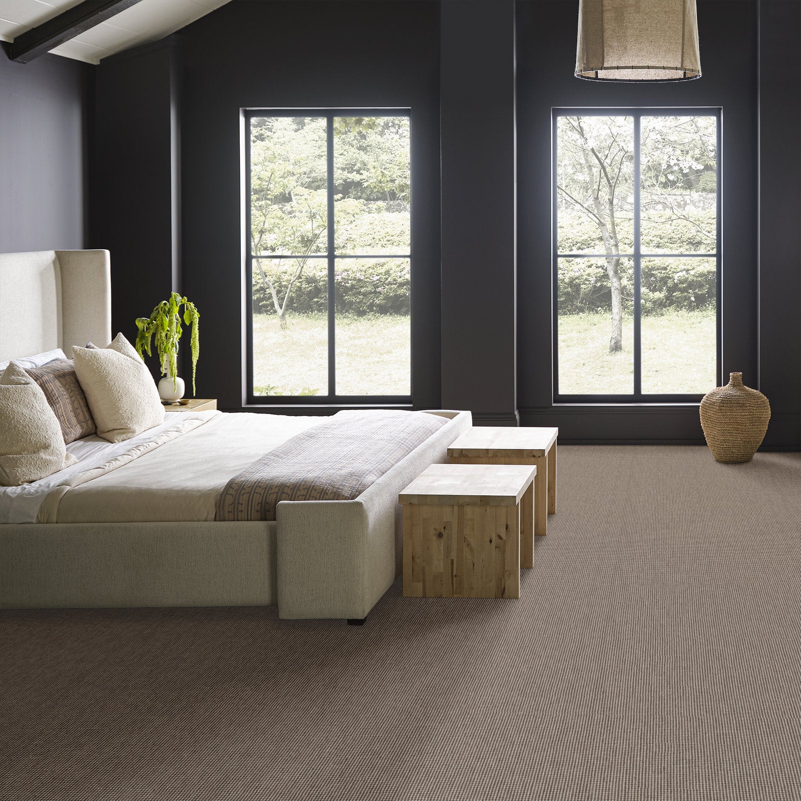 00700 Sea Otter Anderson Tuftex Broadloom Wool Carpet – Tapestry 15 ft wide Room Scene - GreenFlooringSupply.com