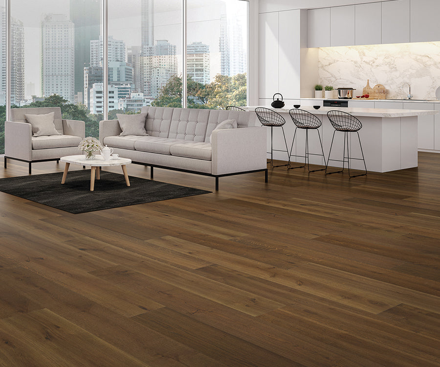 Tesoro Woods Broad French Oak Toulouse engineered hardwood flooring - room scene