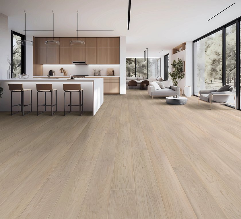 COREtec CR506 waterproof luxury vinyl flooring in kitchen

