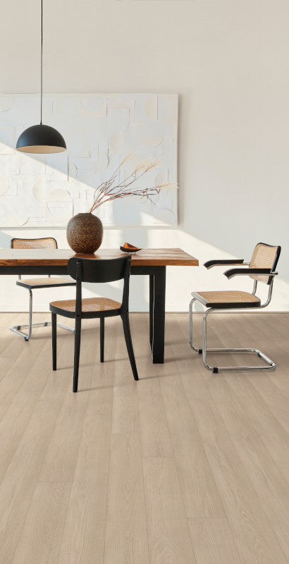 Coretec Plus Premium Integrated Bevel with Softstep – Pure Oak 7" - GreenFlooringSupply.com