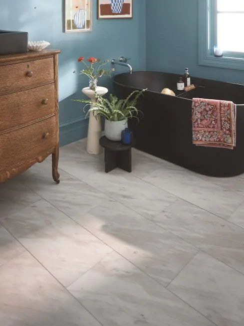 Coretec Plus – Perfecta Marble  12"x24" Tile - GreenFlooringSupply.com
