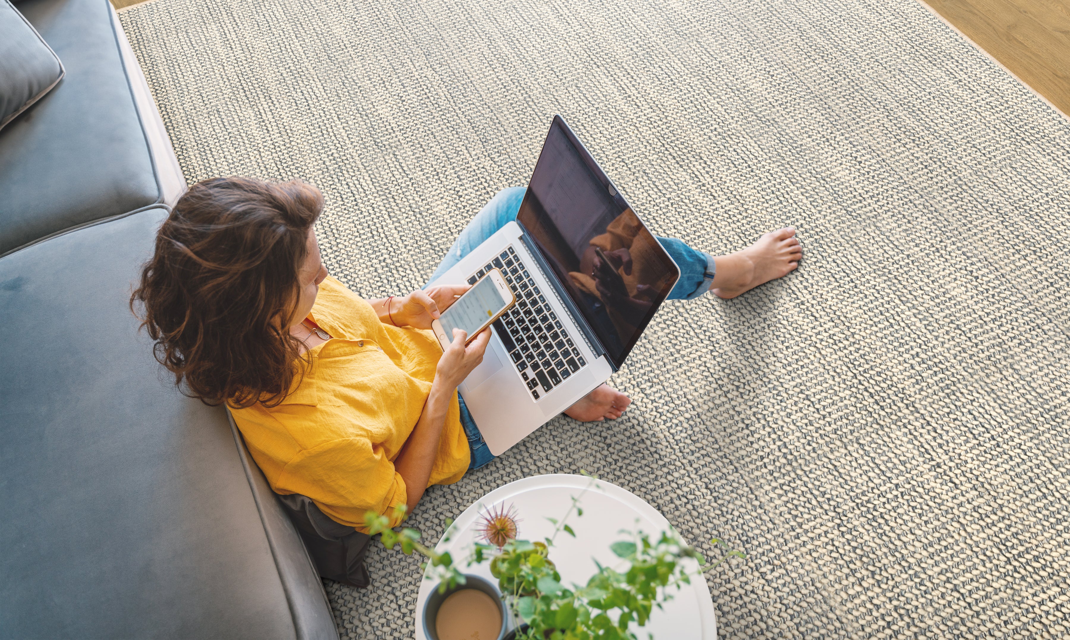 Antrim Broadloom Wool Carpet Daydream – 15 ft wide room scene - GreenFlooringSupply.com