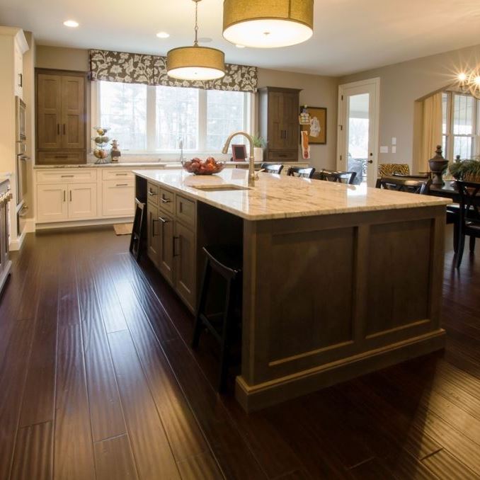 Tesoro Woods Engineered Bamboo Coffee X-Wide flooring - room scene 2