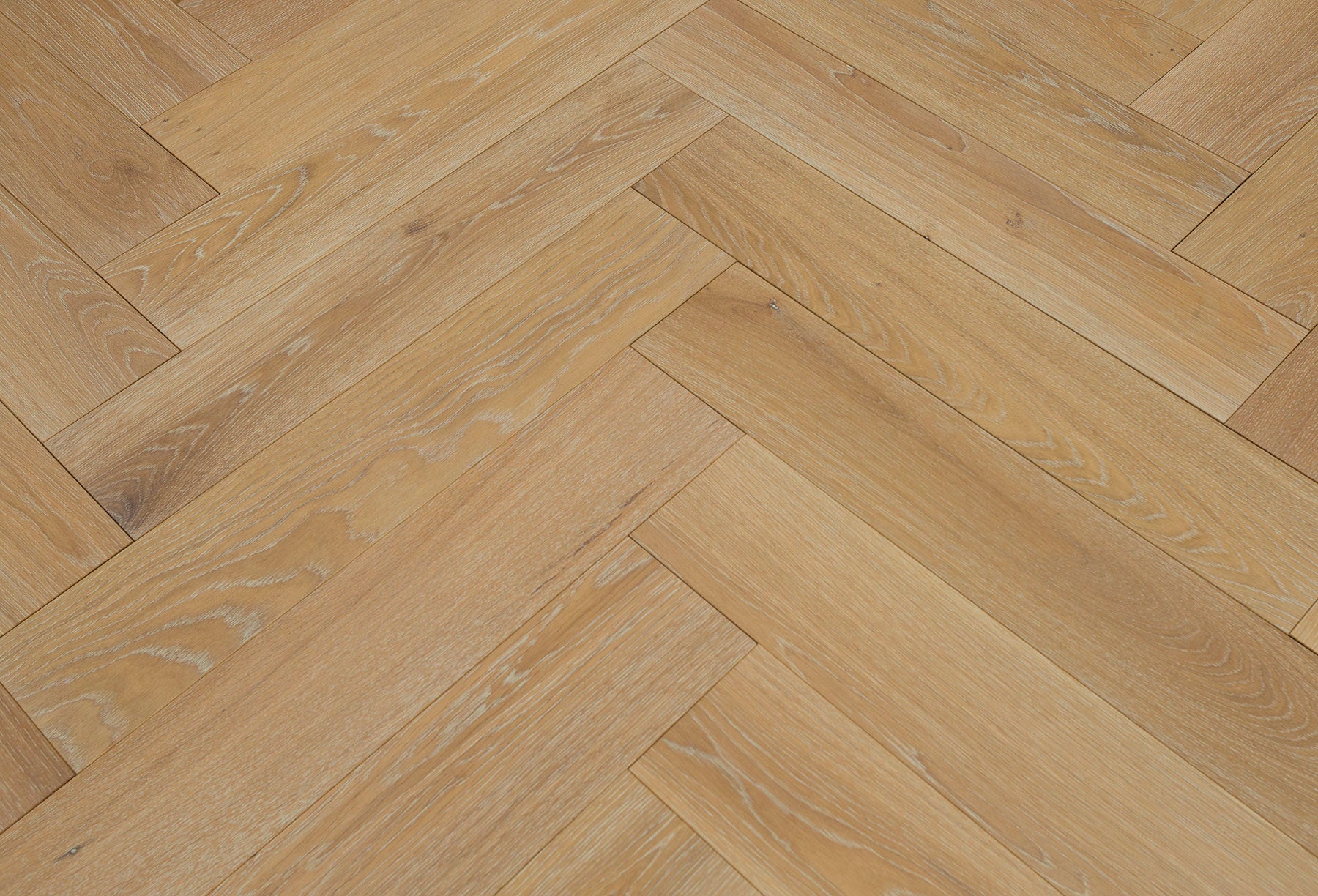 Tesoro Woods French Oak Herringbone Marie engineered hardwood flooring - room scene