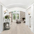 Bjelin Oak Nature XL Powder White Oak flooring installed in a living room
