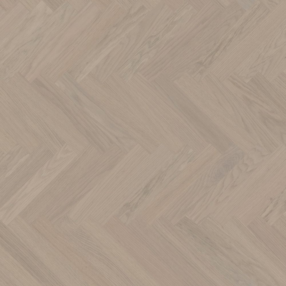 Bjelin Woodura Herringbone Earth Grey Oak flooring swatch - GreenFlooringSupply.com