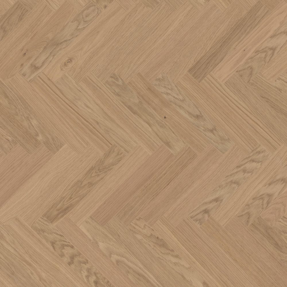 Bjelin Woodura Herringbone Natural Oak flooring swatch - GreenFlooringSupply.com