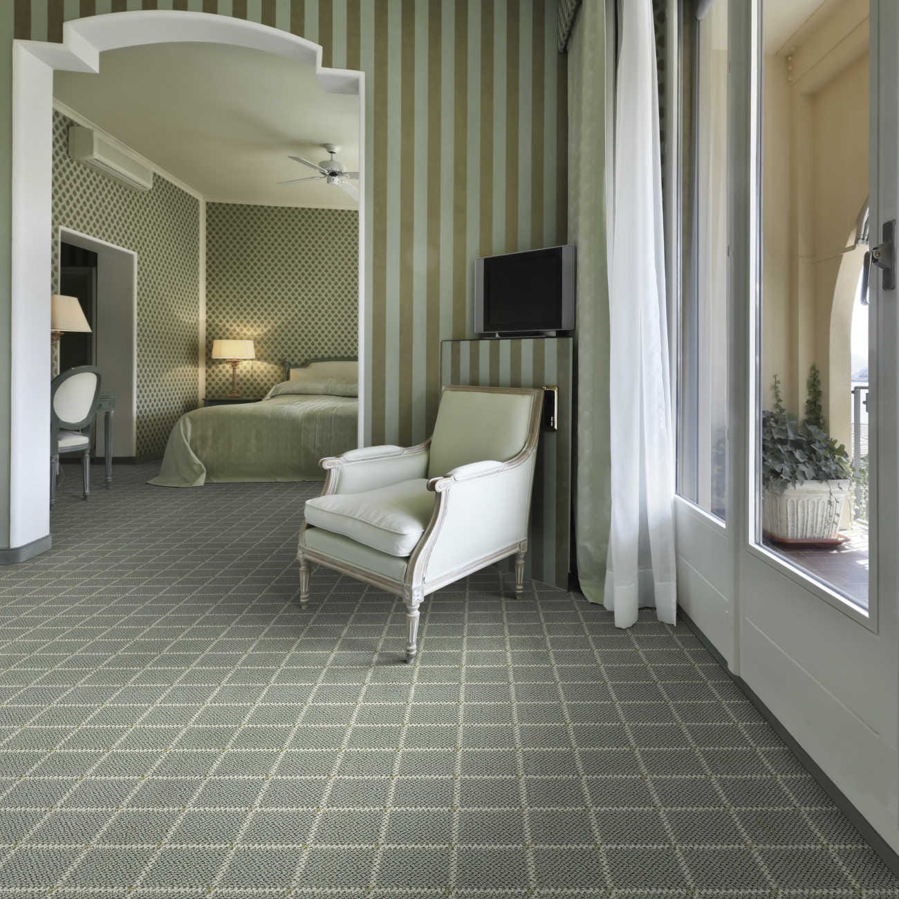 J Mish Broadloom Wool Carpet – Sunsation 12 ft wide Room Scene - GreenFlooringSupply.com