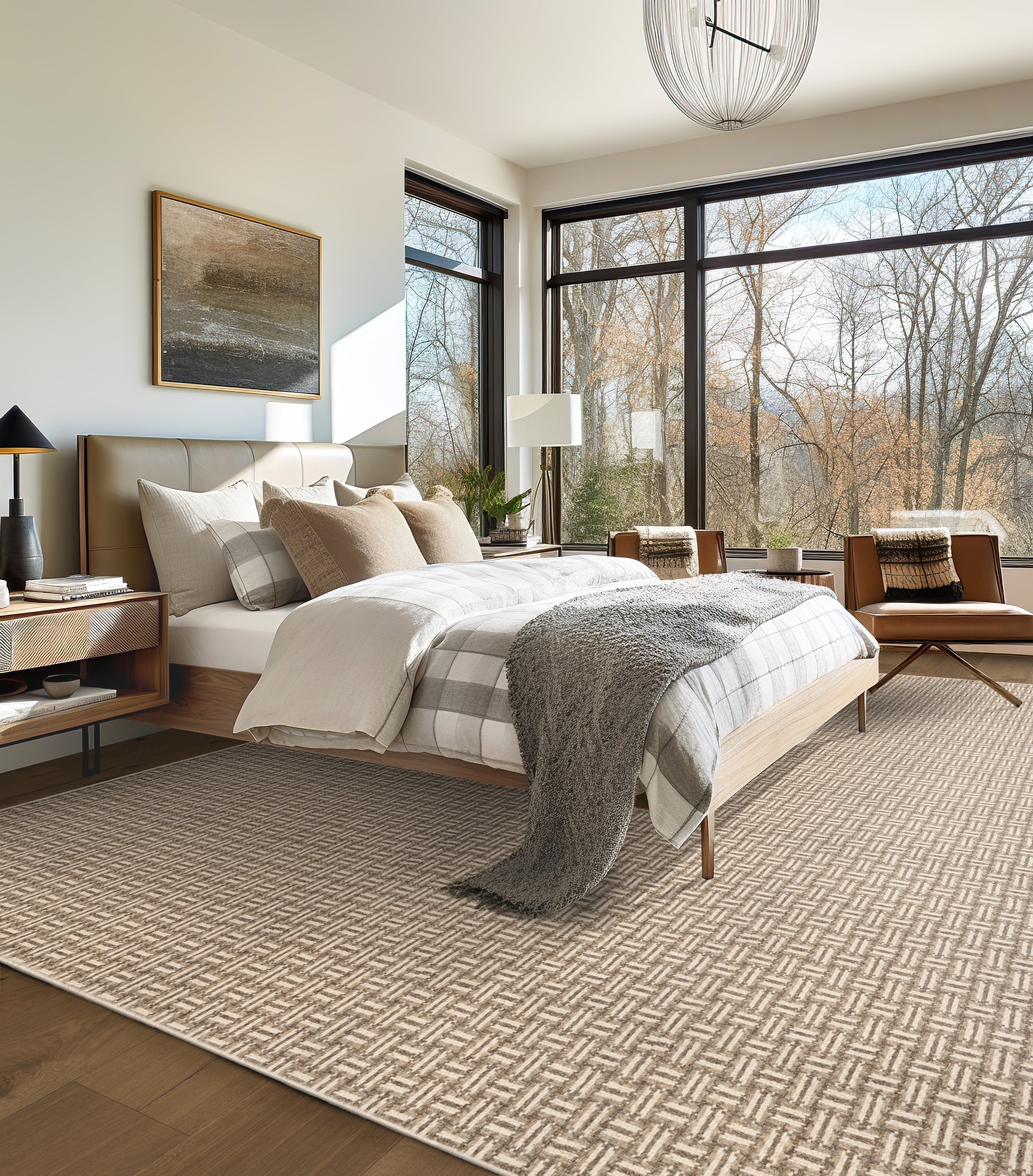 Antrim Broadloom Wool Carpet Loma – 16 ft 4 in wide room scene - GreenFlooringSupply.com