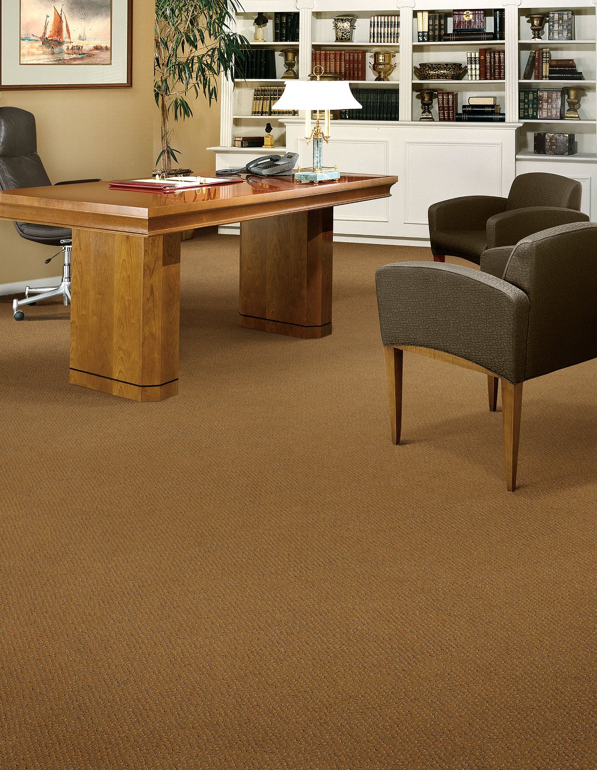 Legend Falls Dakota broadloom carpet in an executive office