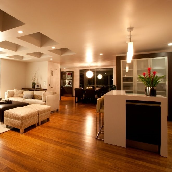 Tesoro Woods Solid Bamboo Caramel Wide flooring - room scene