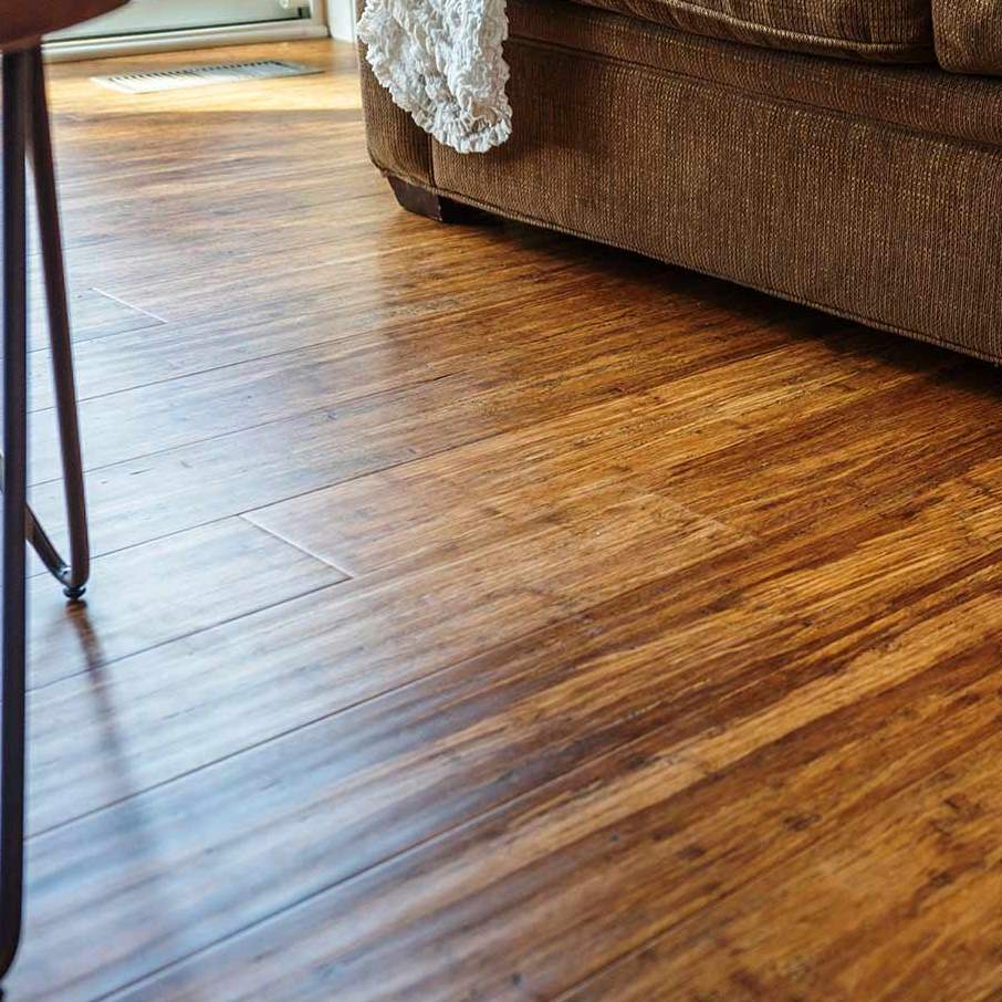 Tesoro Woods Solid Bamboo Caramel Antiqued flooring - vignette