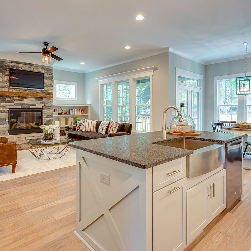 Tesoro Woods Solid Bamboo Teton Rustic flooring - room scene