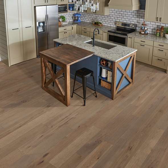 Shaw Castlewood Hickory Engineered Wood  - Greyfriar 7.5" - GreenFlooringSupply.com