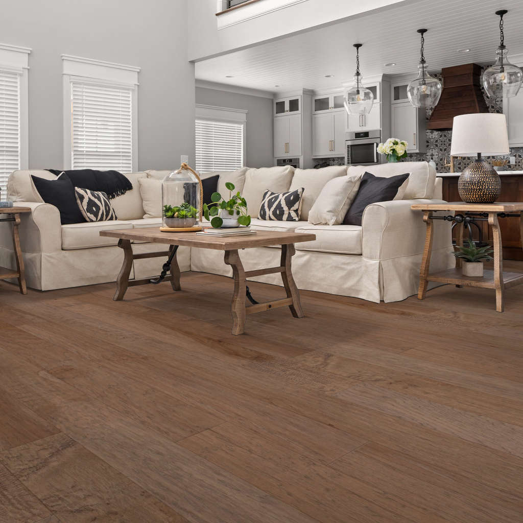 Shaw Repel Pebble Hill Hickory Engineered Hardwood Flooring - Rattan 6" - GreenFlooringSupply.com