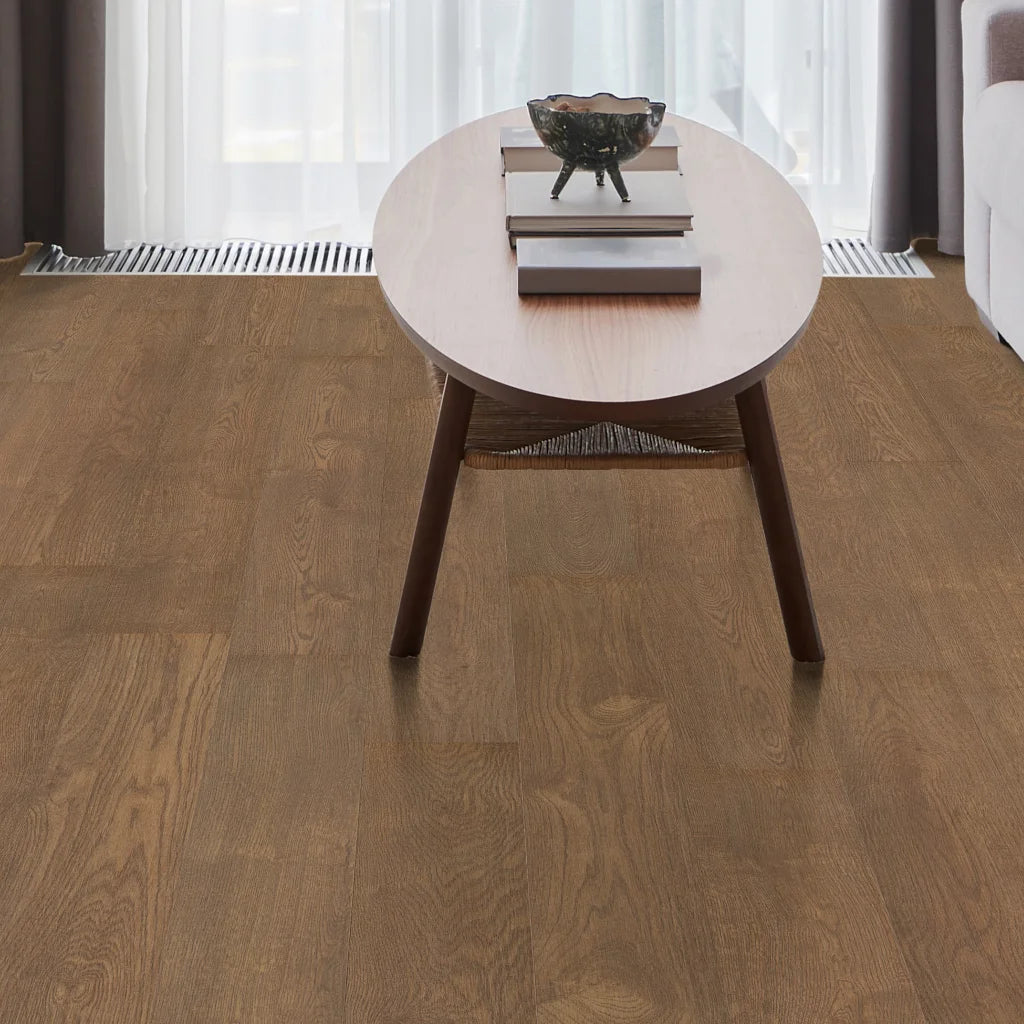 Shaw Waterproof Laminate Oak Crest - Woodacres Brown - GreenFlooringSupply.com