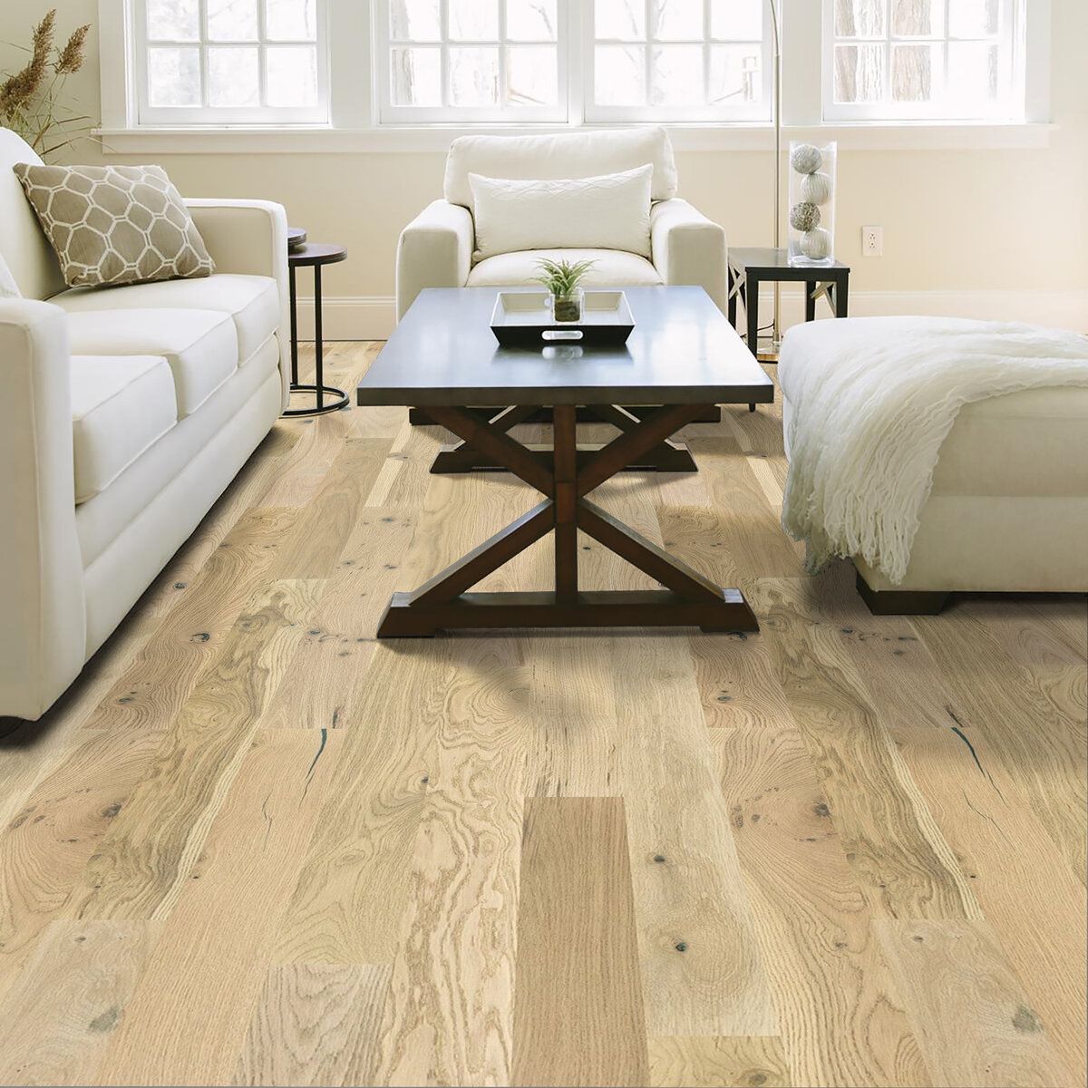 Shaw Cornerstone Oak Engineered Wood  - Travertine 5" - GreenFlooringSupply.com