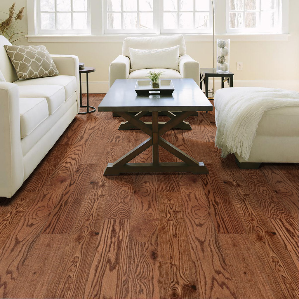 Shaw Epic Lineage Oak  Hardwood Flooring - Saddle 5" - GreenFlooringSupply.com