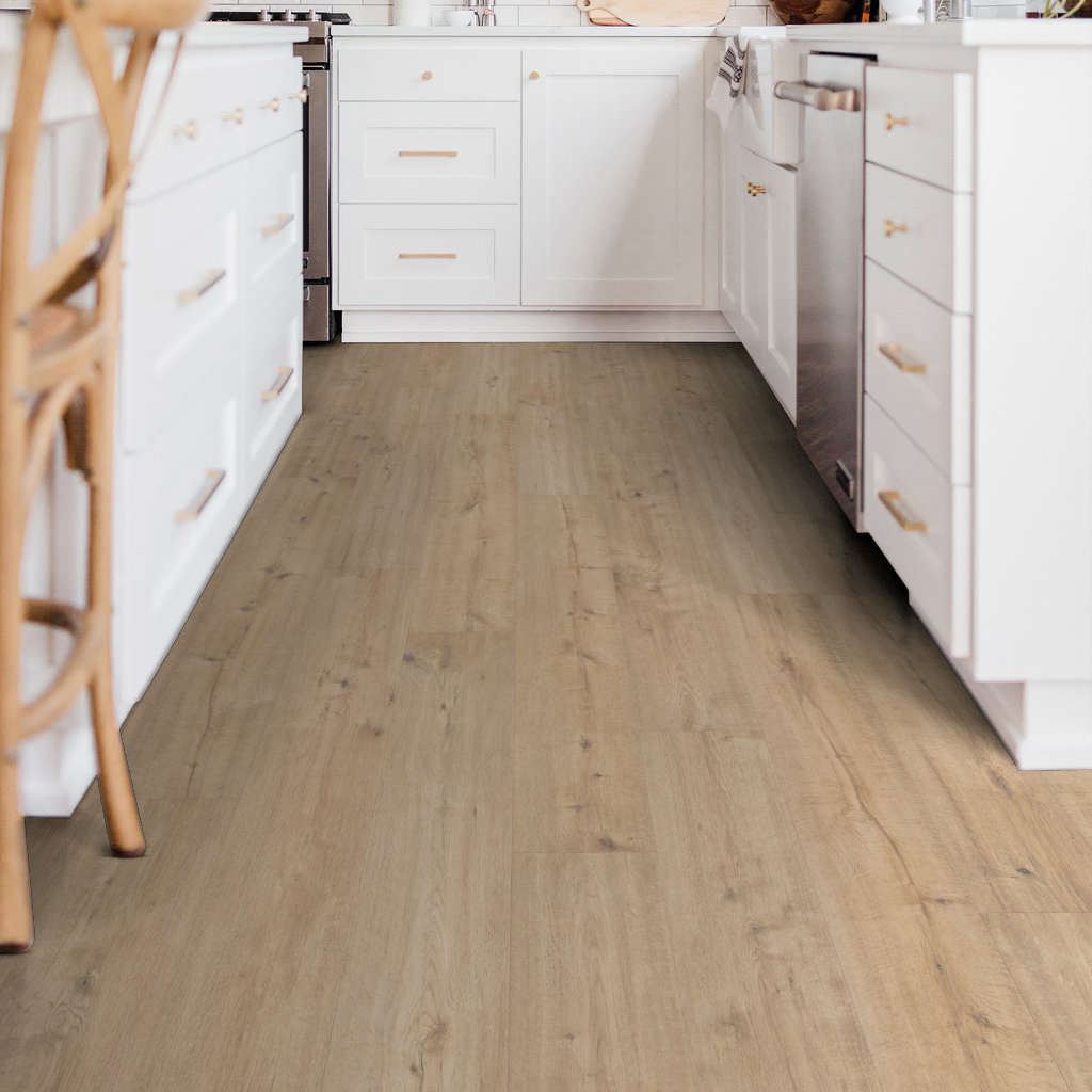 Shaw Waterproof Laminate Oak Grove - Sand Dune Beige - GreenFlooringSupply.com