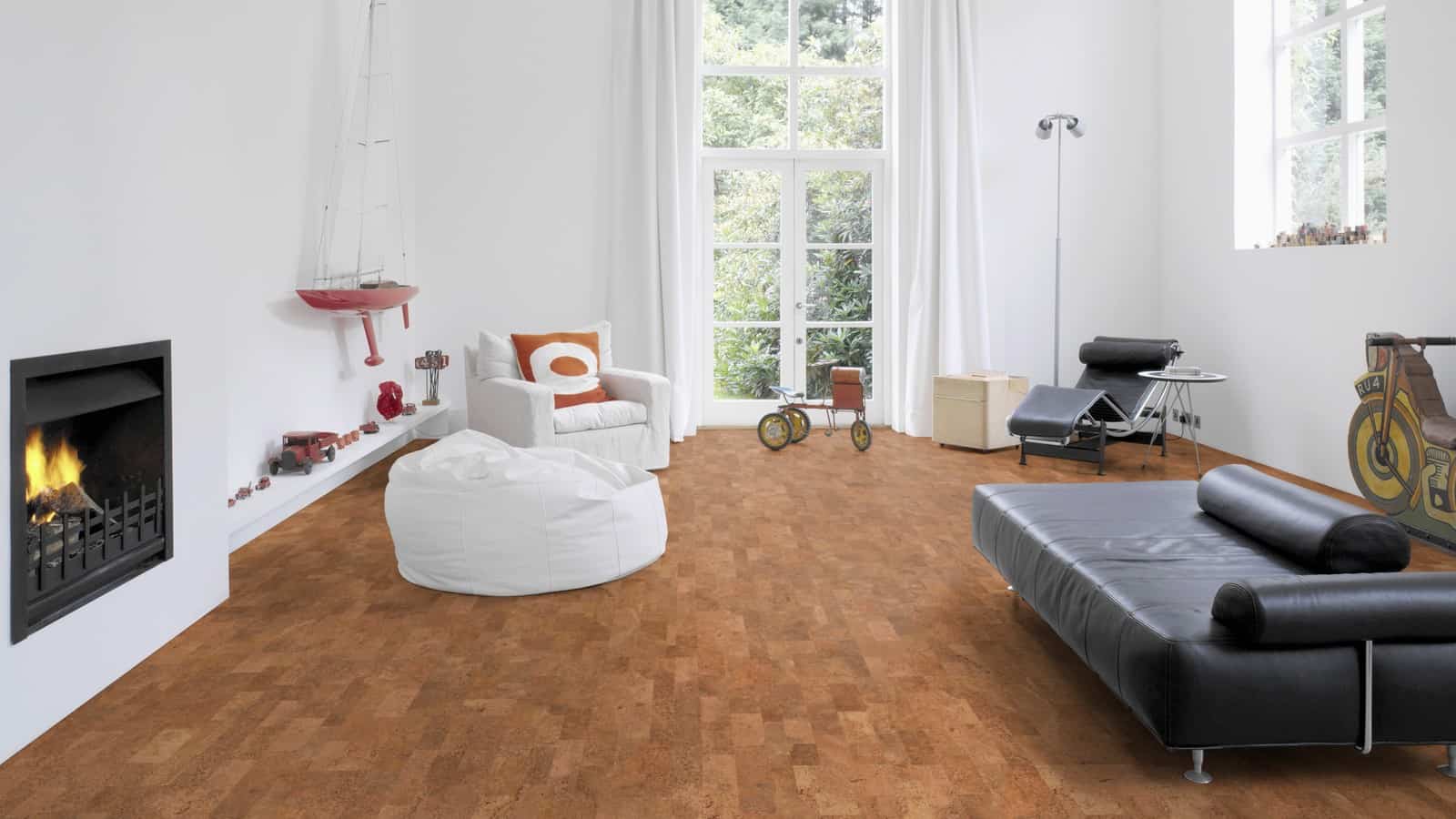 Wicanders Cork GO Desire installed in farmhouse-style dining room