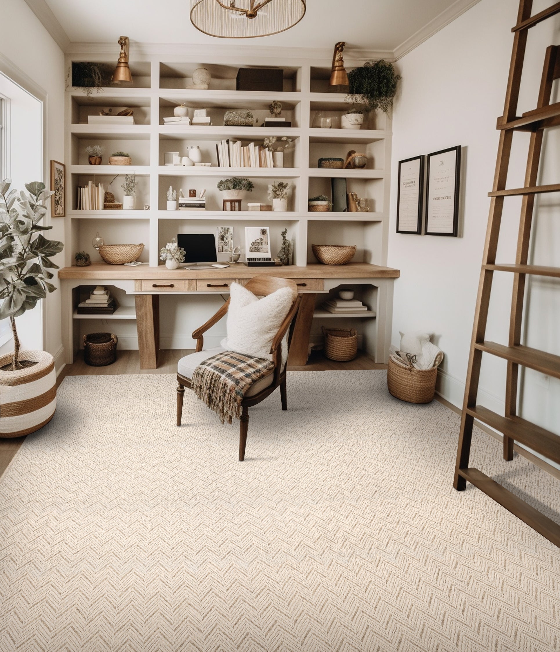 Antrim Broadloom Wool Carpet Willow Walk – 15 ft wide room scene - GreenFlooringSupply.com