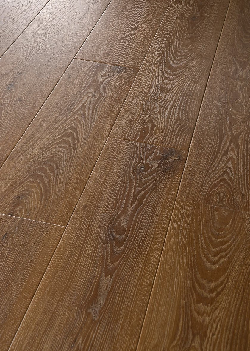 COREtec CR504 Retro Revival Crimson Flame Oak waterproof luxury vinyl plank close-up reddish warm oak grain
