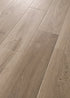 COREtec CR504 Retro Revival Smoky Linen Oak waterproof luxury vinyl plank close-up wood grain