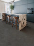 COREtec CRT02 Balanced Retreat Nightfall Slate waterproof luxury vinyl tile installed in a room setting