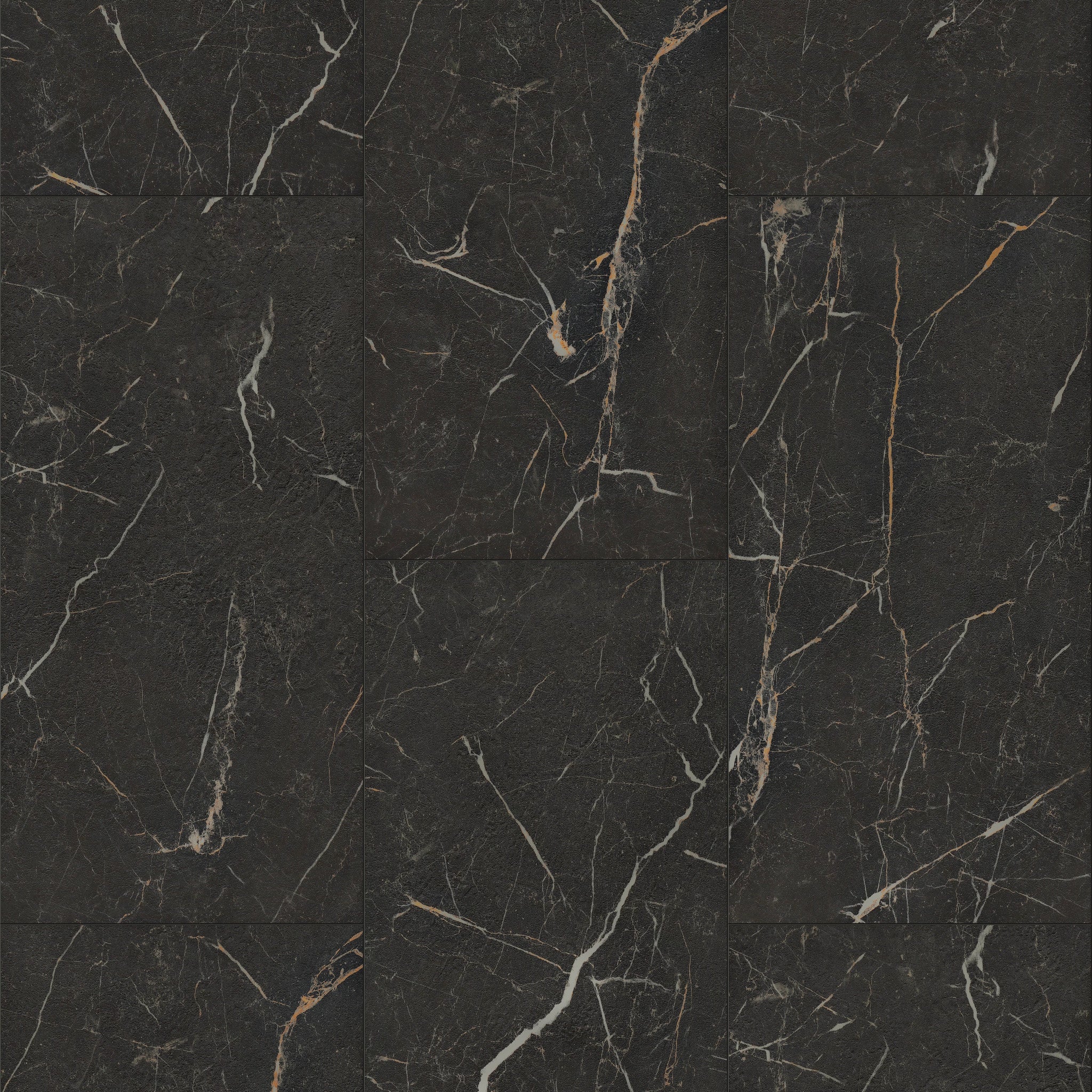 COREtec CRT02 Balanced Retreat Cosmic Noir Marble waterproof luxury vinyl tile close-up