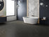 COREtec CRT02 Balanced Retreat Cosmic Noir Marble waterproof luxury vinyl tile installed in a room setting