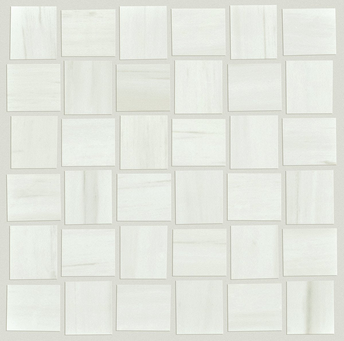 Shaw Casino Basketweave Mosaic Matte Porcelain Tile Bianco