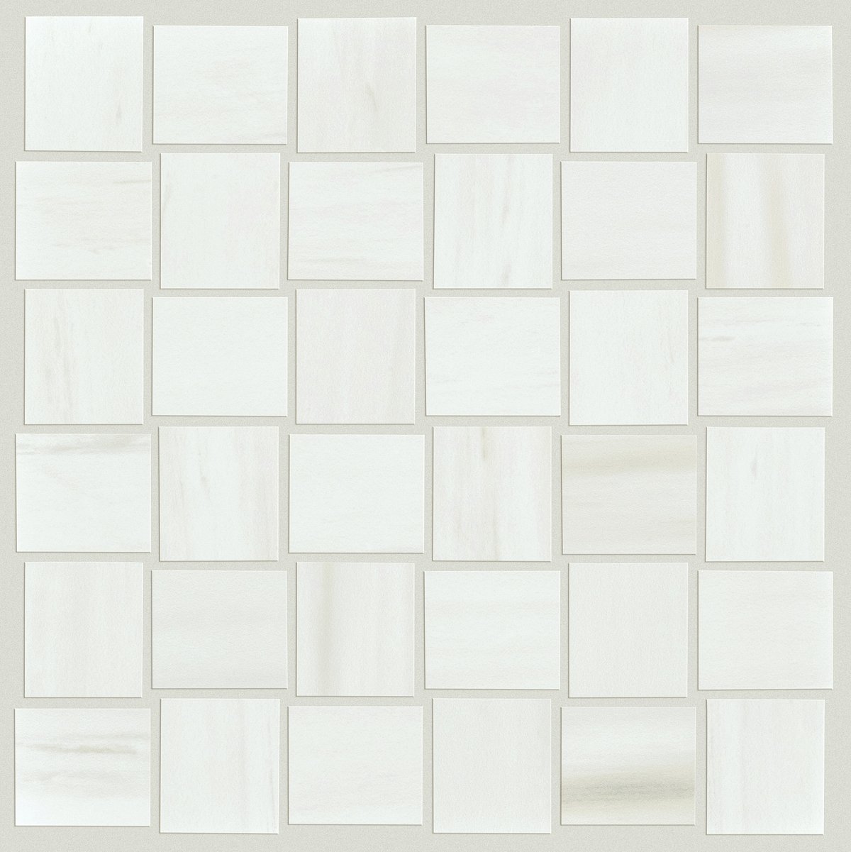 Shaw Casino Mosaic Polished Porcelain Tile Bianco