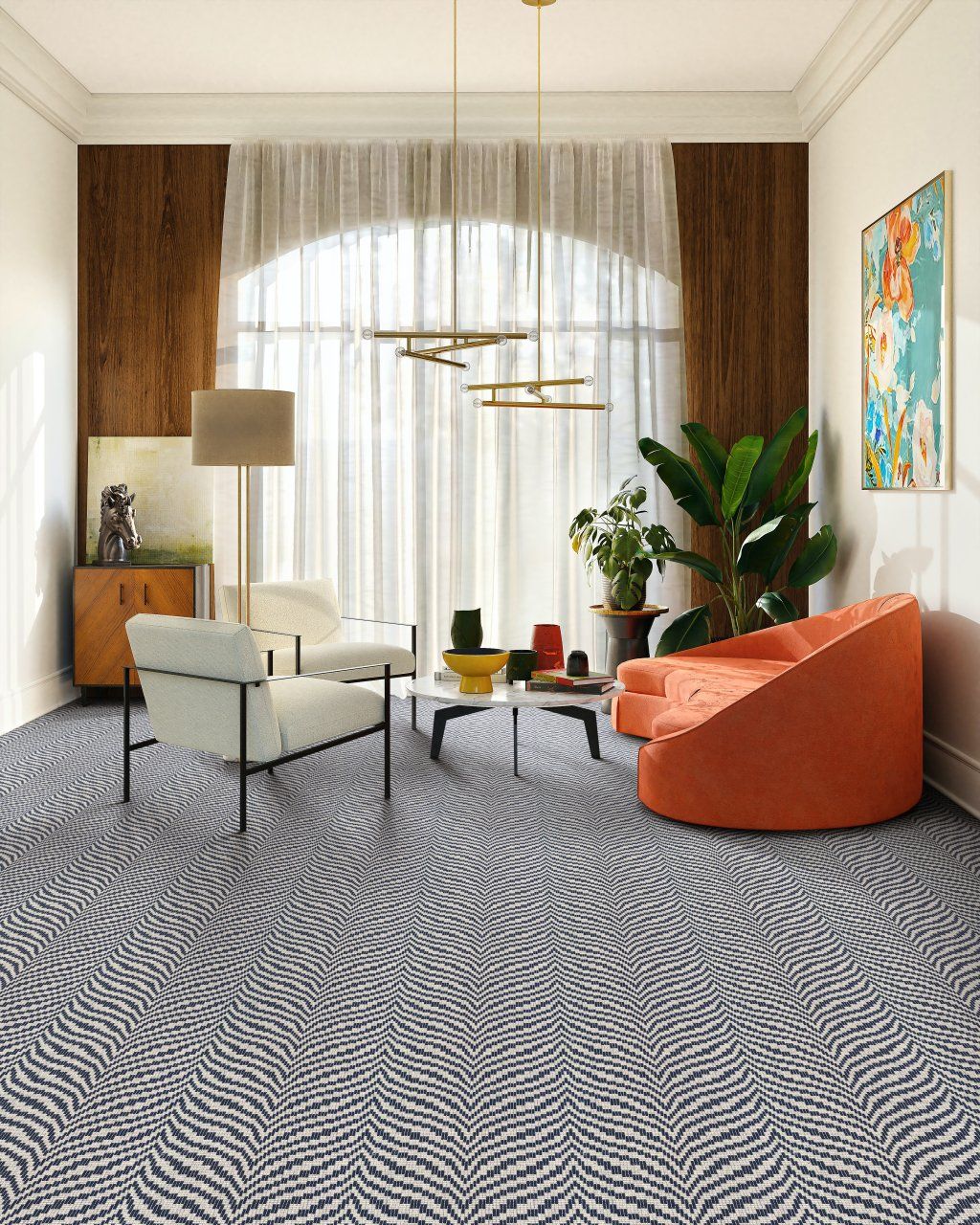 Fabrica Broadloom Wool Carpet – Amsterdam 15 ft wide Room Scene - GreenFlooringSupply.com