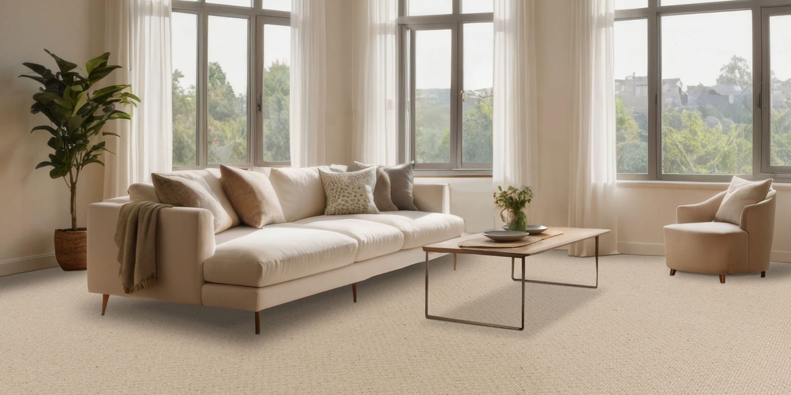 Godfrey Hirst Cotswolds wool carpet room scene