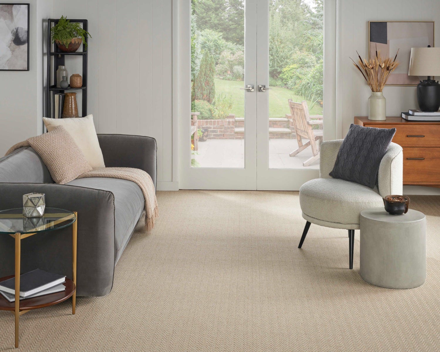 J Mish Broadloom Wool Carpet – Aspen II 16 ft 4 in wide Room Scene - GreenFlooringSupply.com