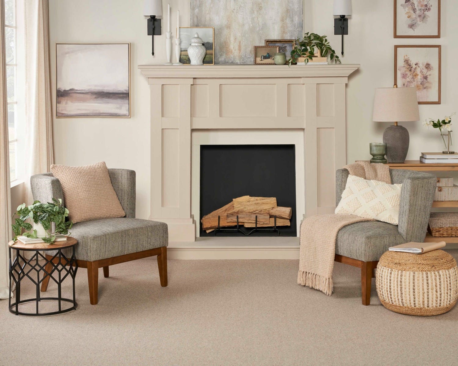 J Mish Broadloom Wool Carpet – Washington Square 12 ft wide Room Scene - GreenFlooringSupply.com