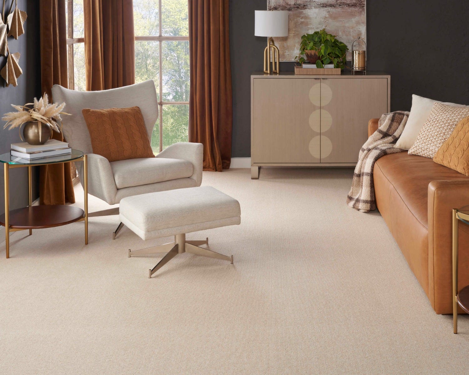 J Mish Broadloom Wool Carpet – Bristol Park 12 ft wide Room Scene - GreenFlooringSupply.com