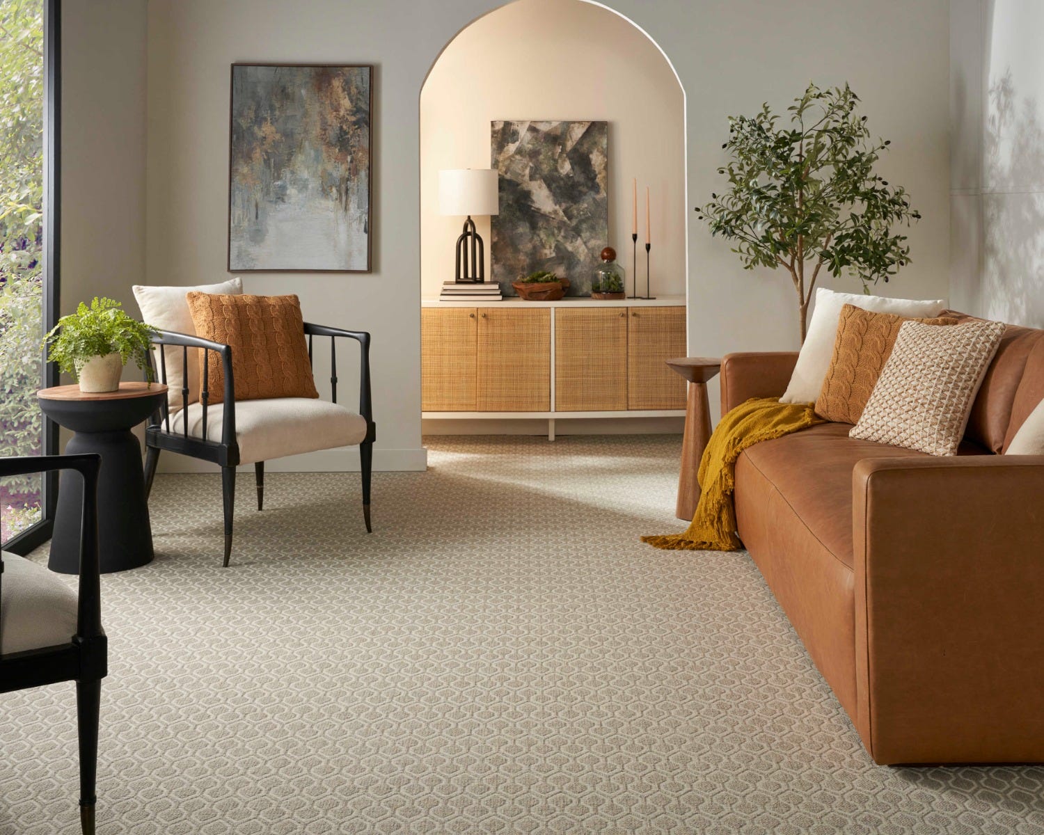 J Mish Broadloom Wool Carpet – Shoreline 13 ft wide Room Scene - GreenFlooringSupply.com
