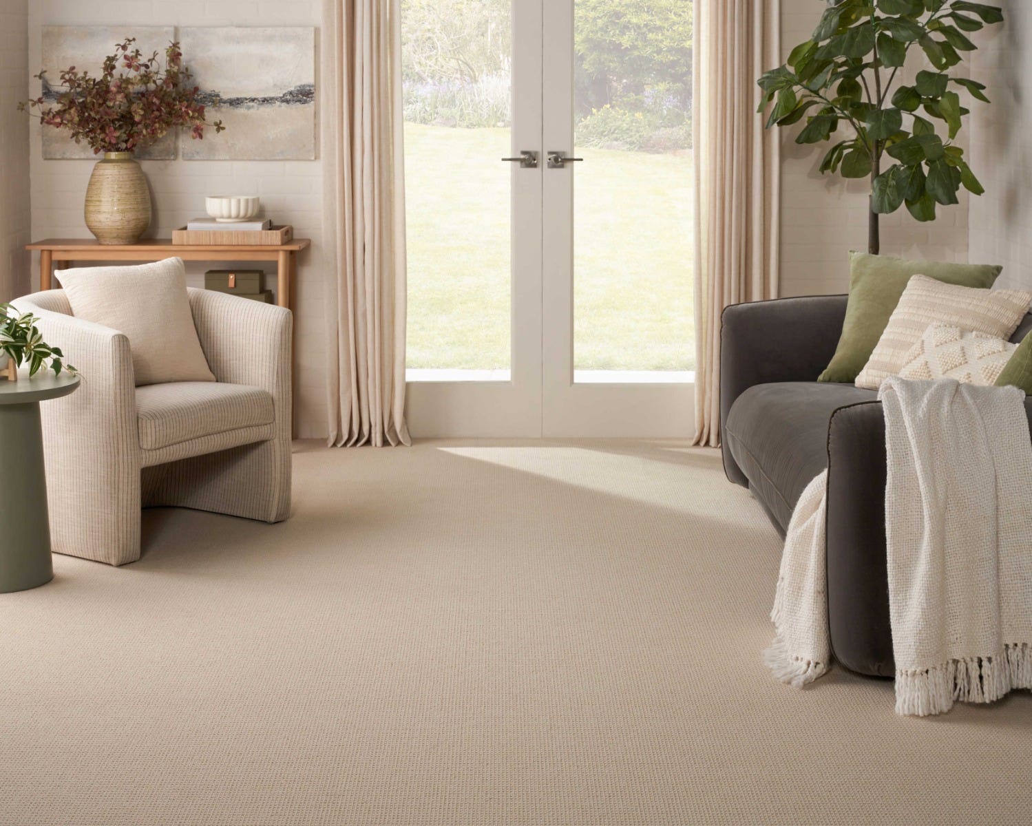 J Mish Broadloom Wool Carpet – Marquess 12 ft wide Room Scene - GreenFlooringSupply.com