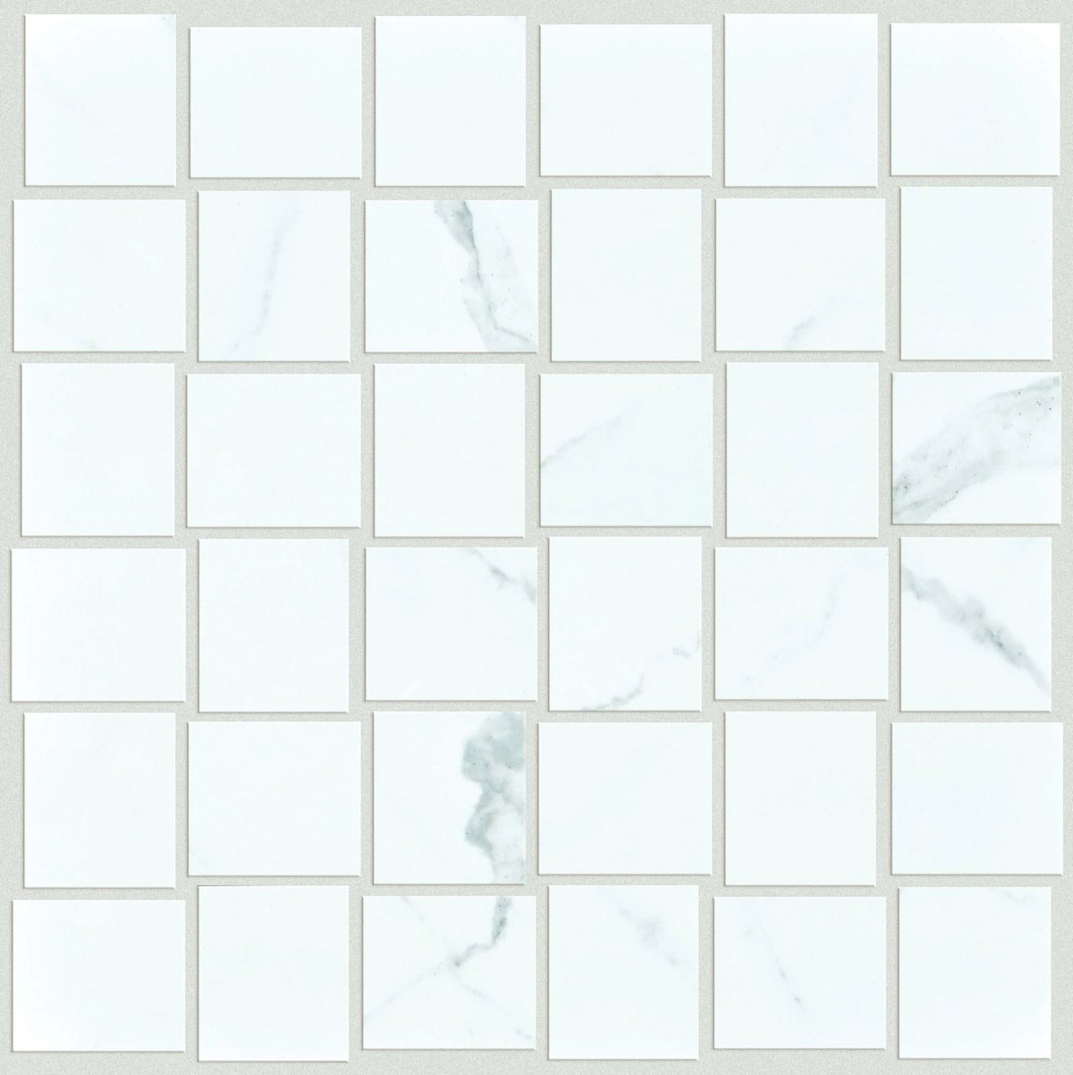 Shaw Vision Basketweave Mosaic Matte Porcelain Tile Statuario